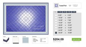 Suggested Finishes For Artwork Prints Recommended By Artist Artwork  Blue Pattern Burst